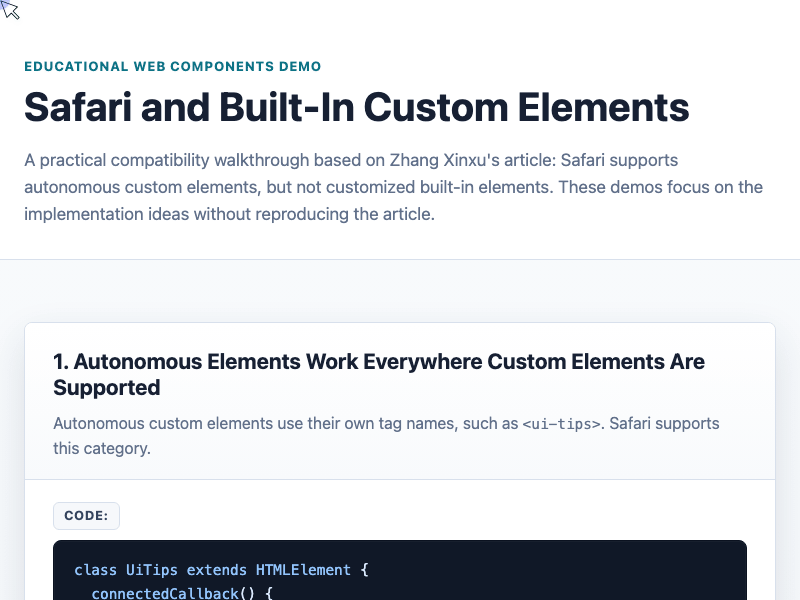 Demo animation