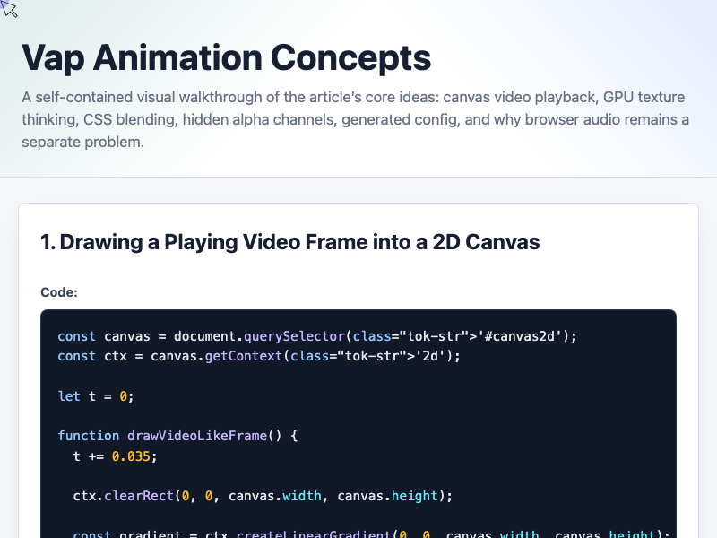 Demo animation