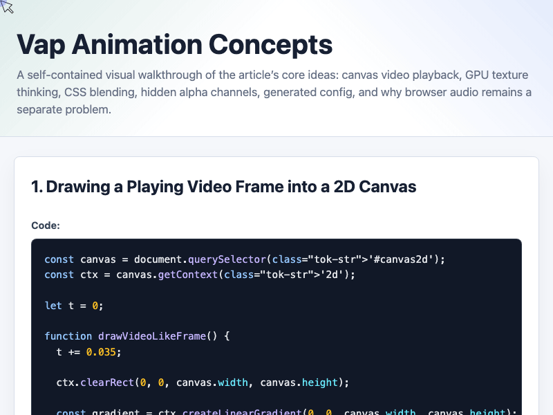 Demo animation